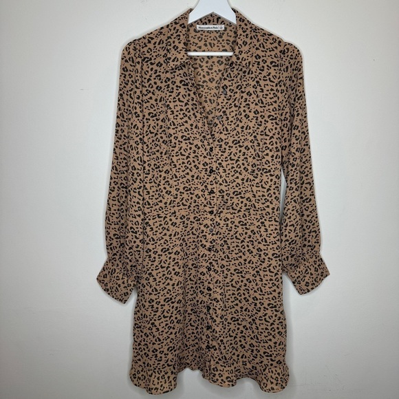 Abercrombie & Fitch Leopard Dress Size L - Picture 2 of 8